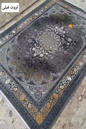 فرش ثروت 440 شانه نگین کسری کاشان